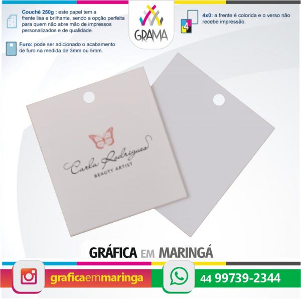 Mini-Tags para Roupas 4x0 cor