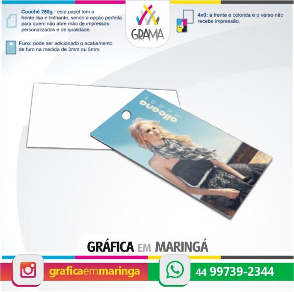 Tags para Roupas 4x0 cor